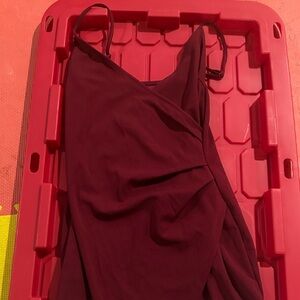 Amazon Women's Burgundy Midi Dress